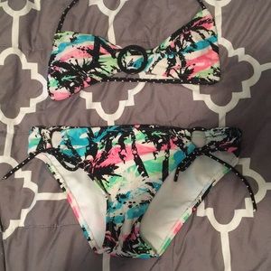 Hawaiian/ Polka Dot Bikini. Size: S/M